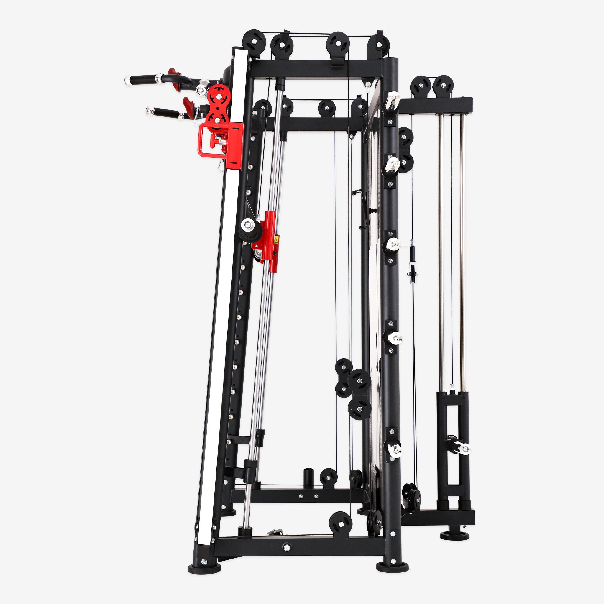 Altas Strength Multi-Function Smith Machine Black And Red 2000IB Workout Light Commercial Fitness Equipment AL-3000Y