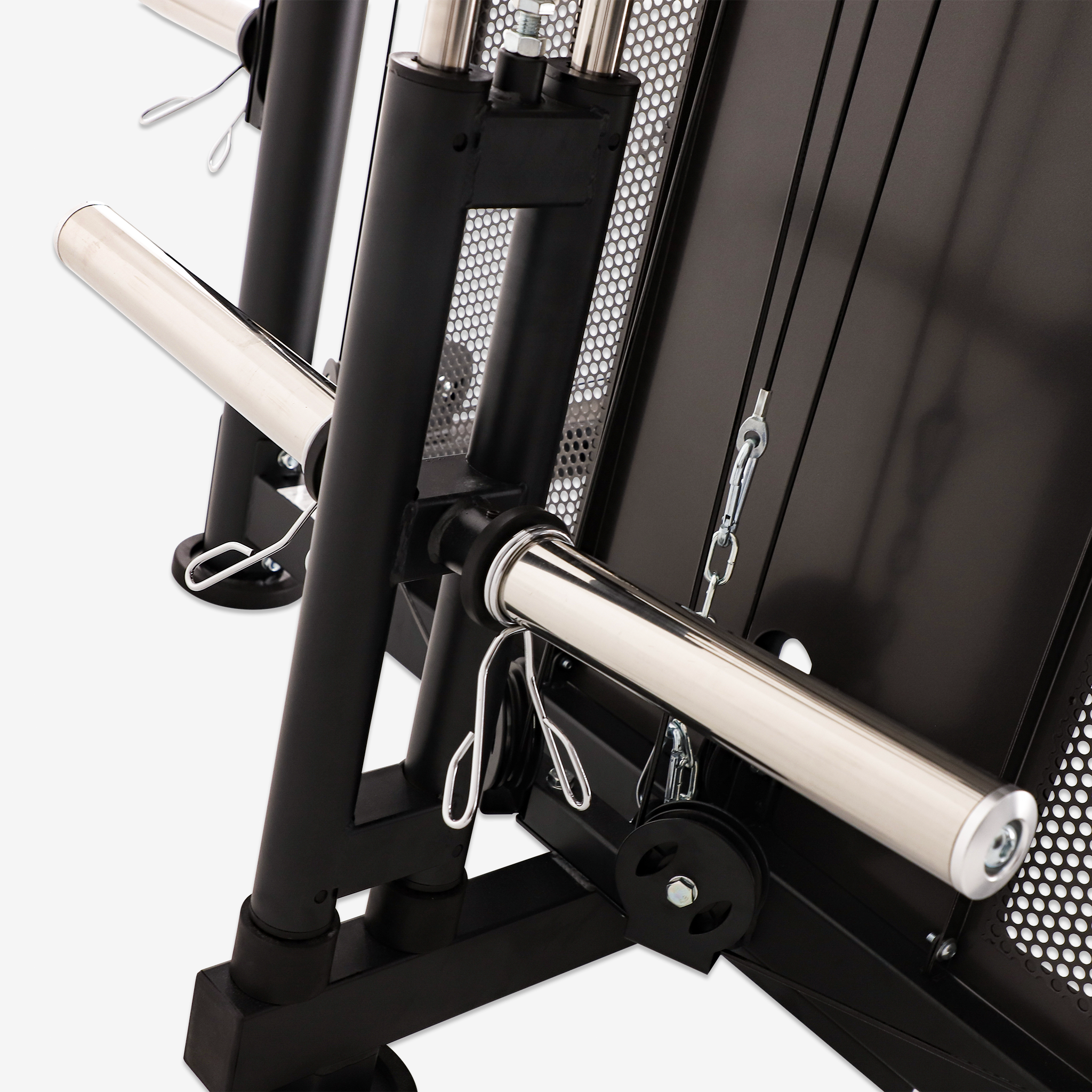 Altas Strength Multi-Function Smith Machine Black And Red 2000IB Workout Light Commercial Fitness Equipment AL-3000Y