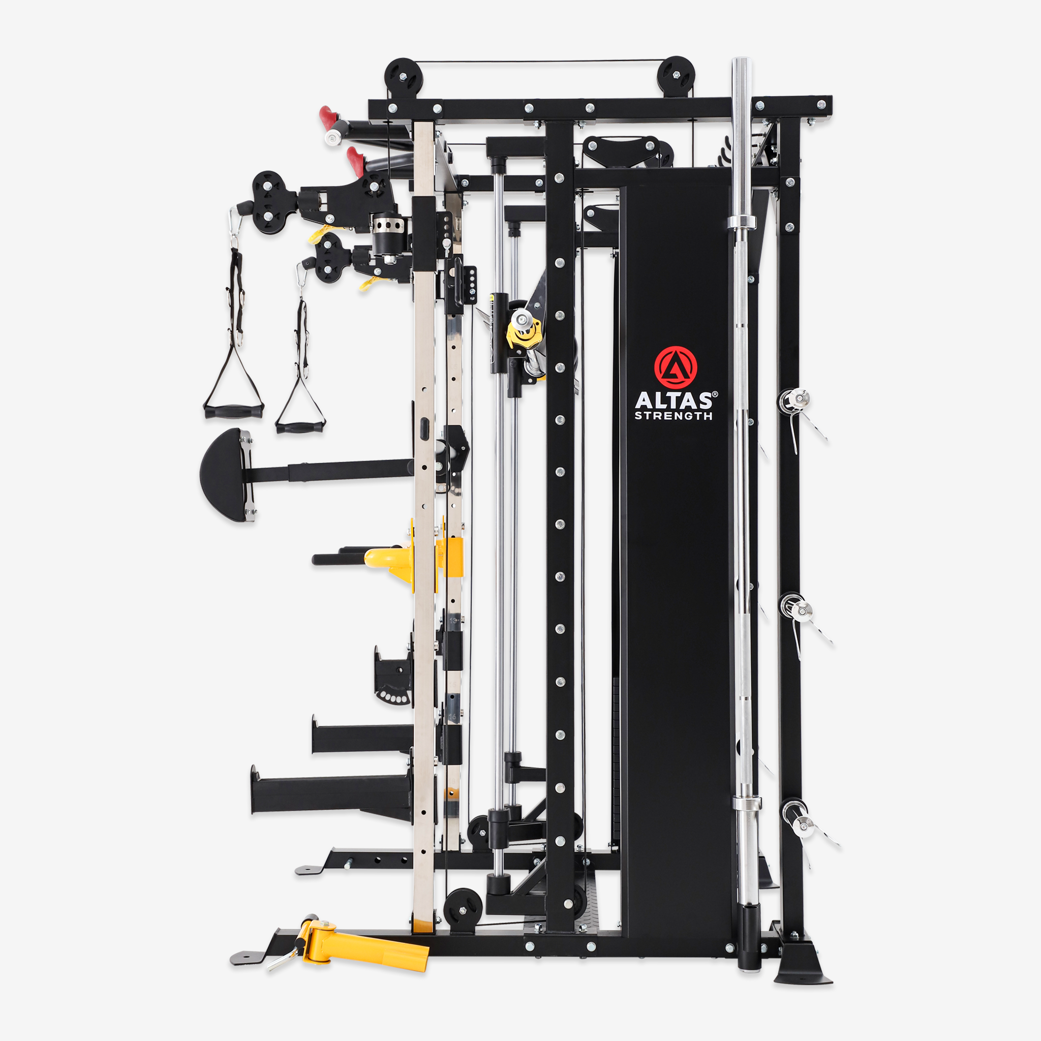 Combo - Smith Machine AL-3087B + Bench AL-4026 + Olympic Barbell + 150lb Weight Plate