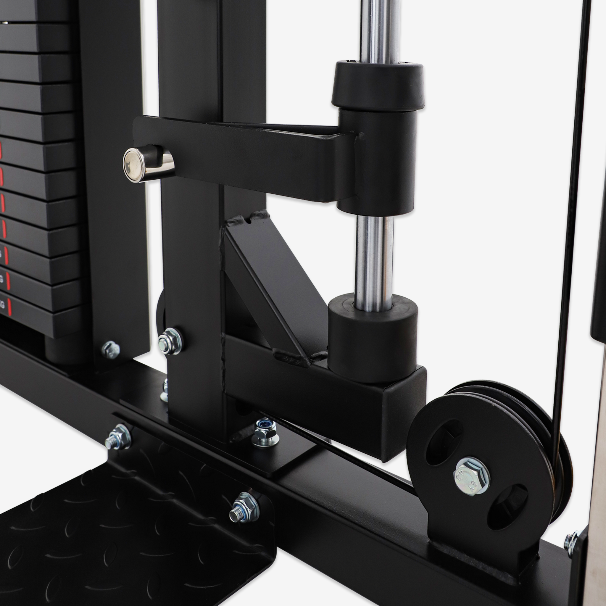 Combo - Smith Machine AL-3087B + Bench AL-4026 + Olympic Barbell + 150lb Weight Plate