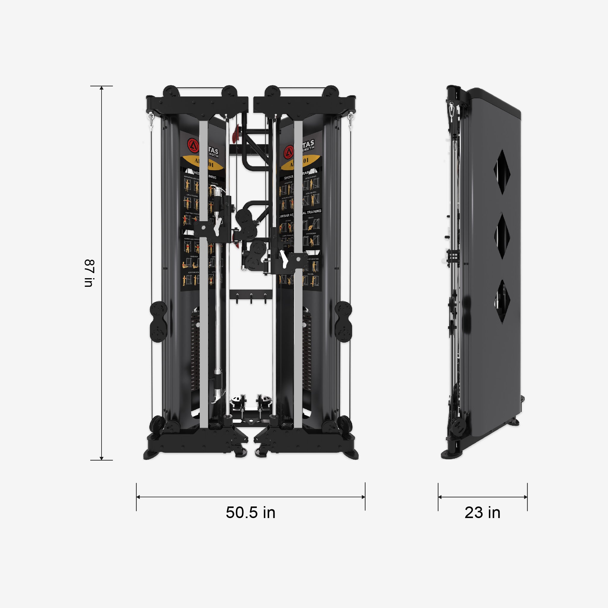 Combo - Smith Machine AL-3101 + Bench AL-4017 + T2 Treadmill