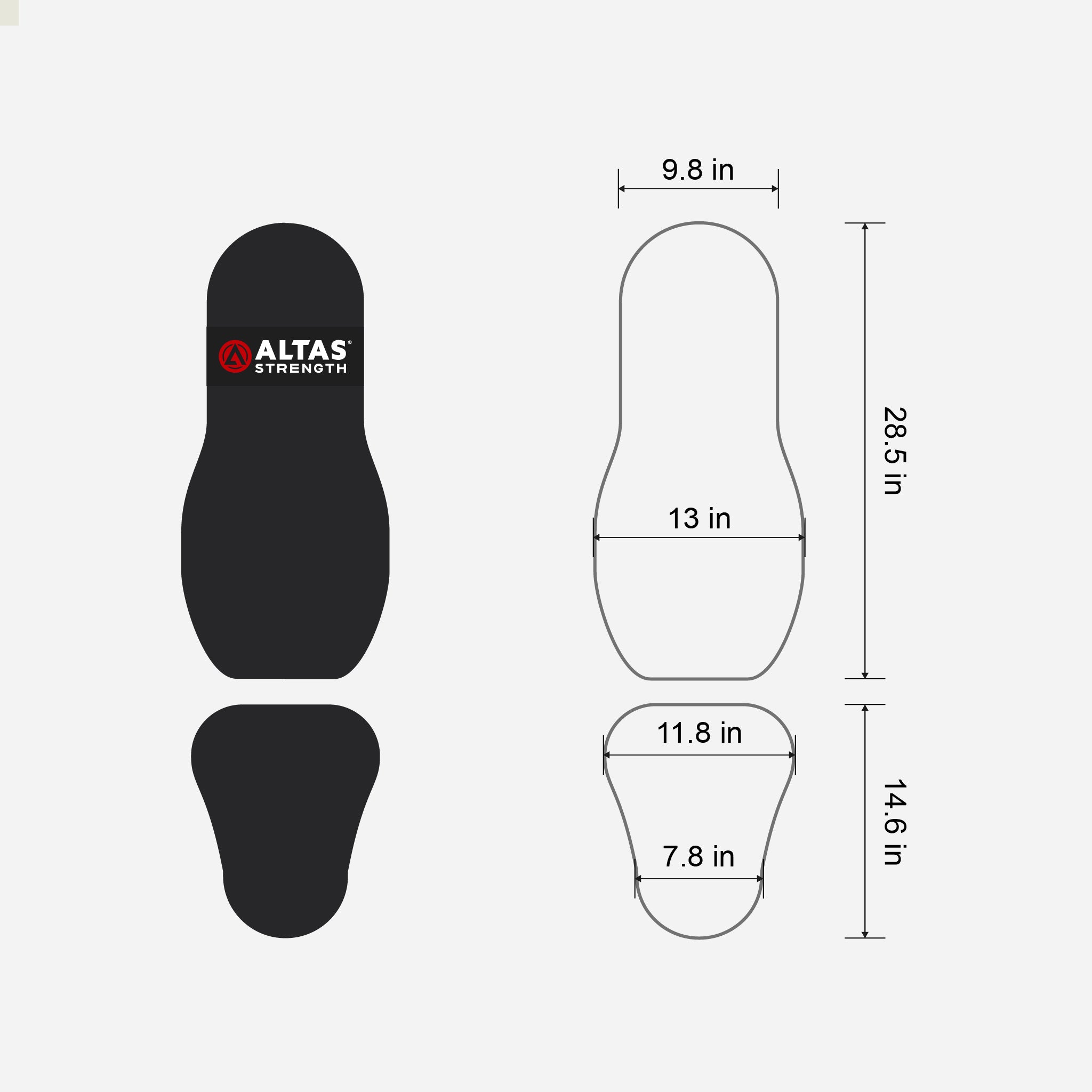 Altas Strength Home Gym Workout Adjustable Bench AL-4006