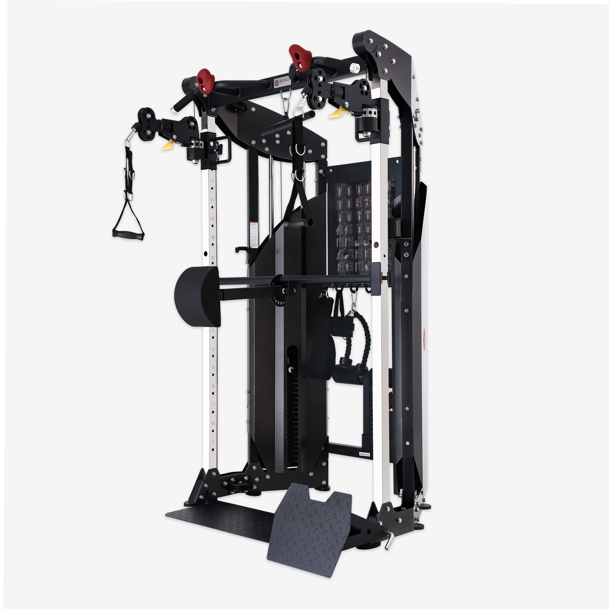 Altas Strength Multi Function Trainer Exercise Machine Black Workout Light Commercial Fitness Equipment AL-3075(Pre-order)