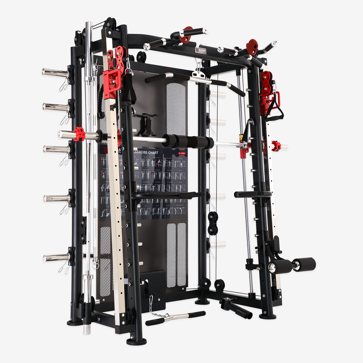Altas Strength Altas Strength Multi-Function Smith Machine Black And Yellow 2000IB Wo
