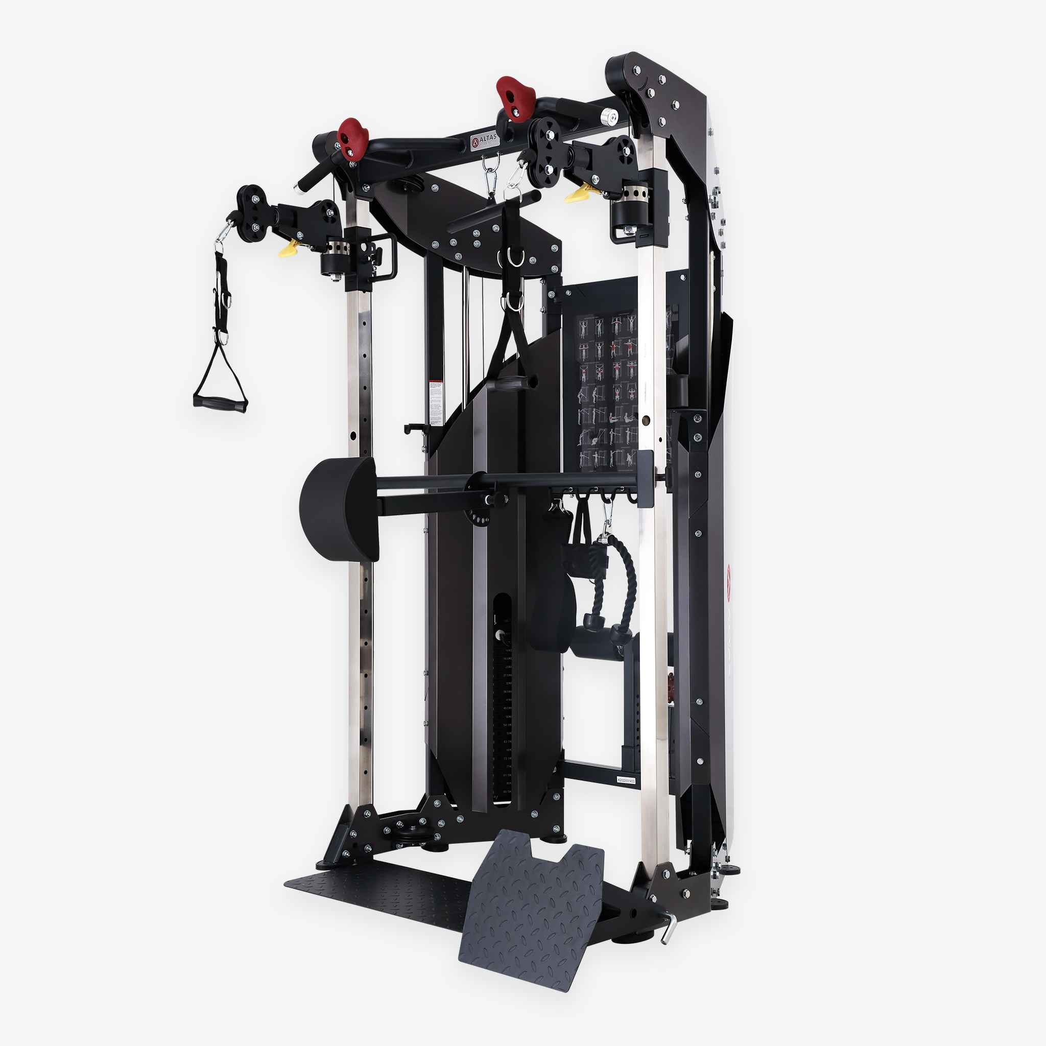 Altas Strength Multi Function Trainer Exercise Machine Black Workout Light Commercial Fitness Equipment AL-3075 (Pre-Order)