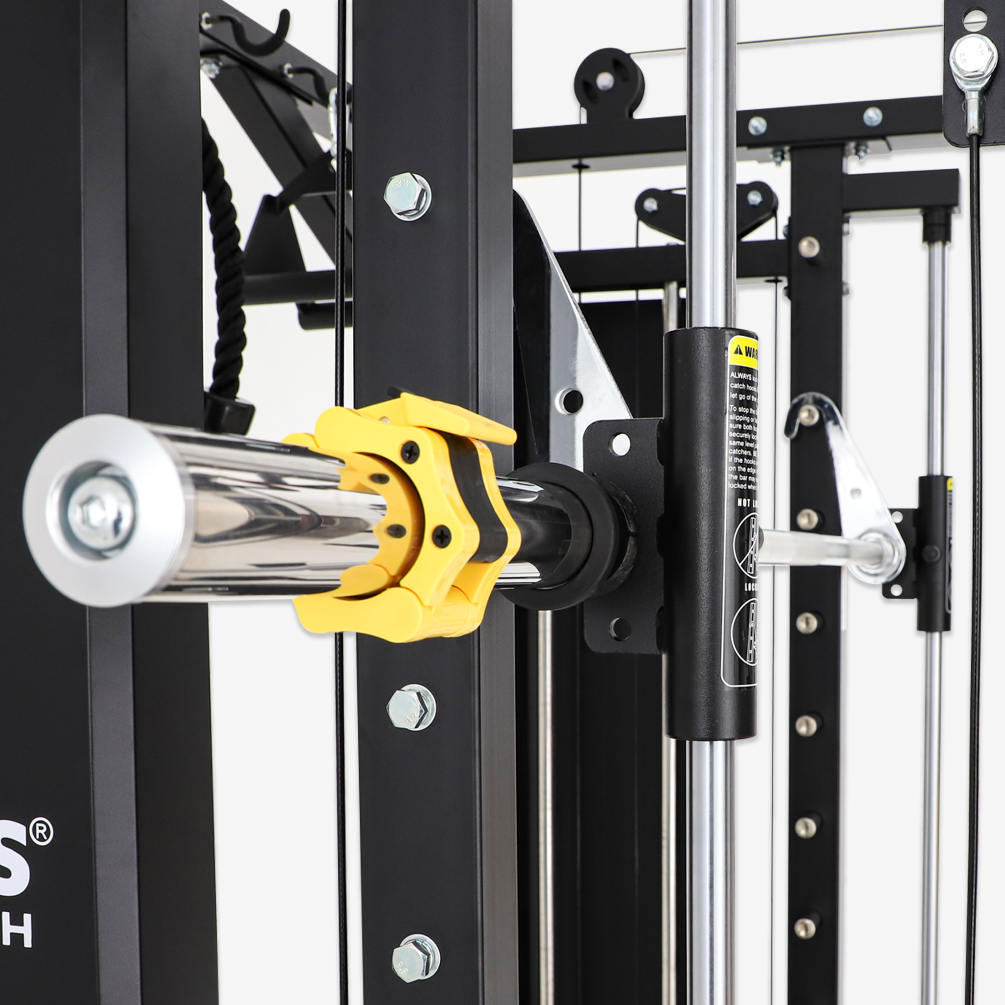 Combo - Smith Machine AL-3087B + Bench AL-4026 + Olympic Barbell + 150lb Weight Plate