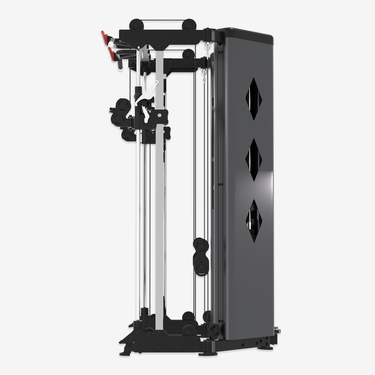 Altas Strength Folding Home Gym Smith Machine with Pulley System Gym ...