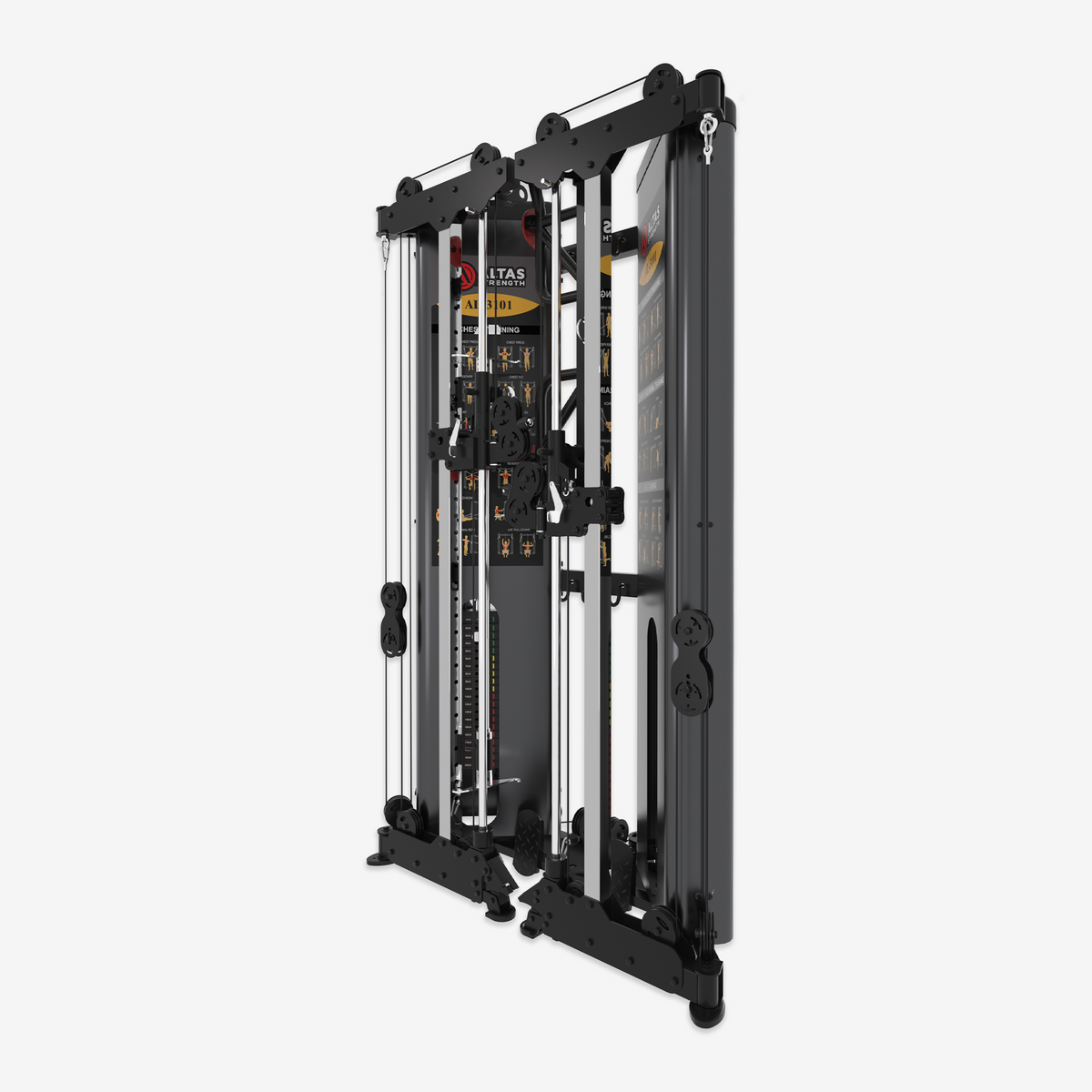 Altas Strength Altas Strength Folding Home Gym Smith Machine with Pulley System Gym ...