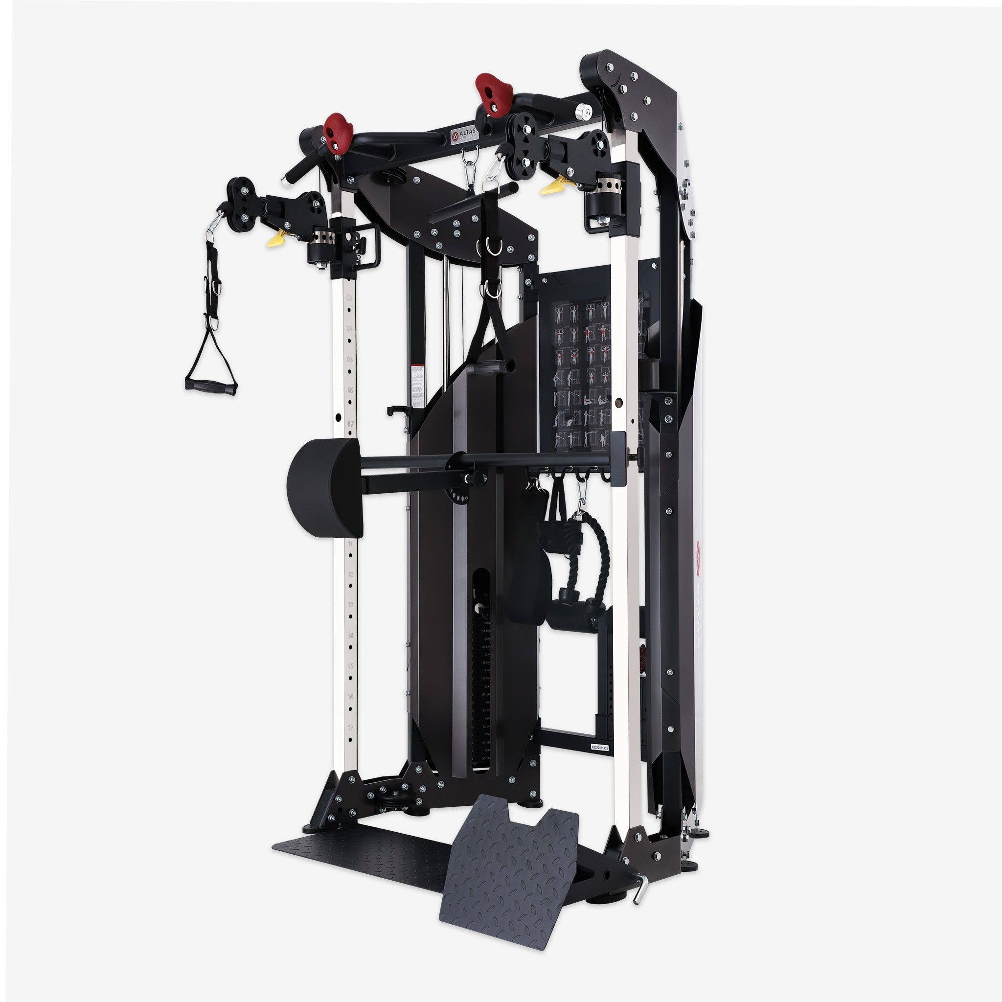 Altas Strength Multi Function Trainer Exercise Machine Black Workout Light Commercial Fitness Equipment AL-3075