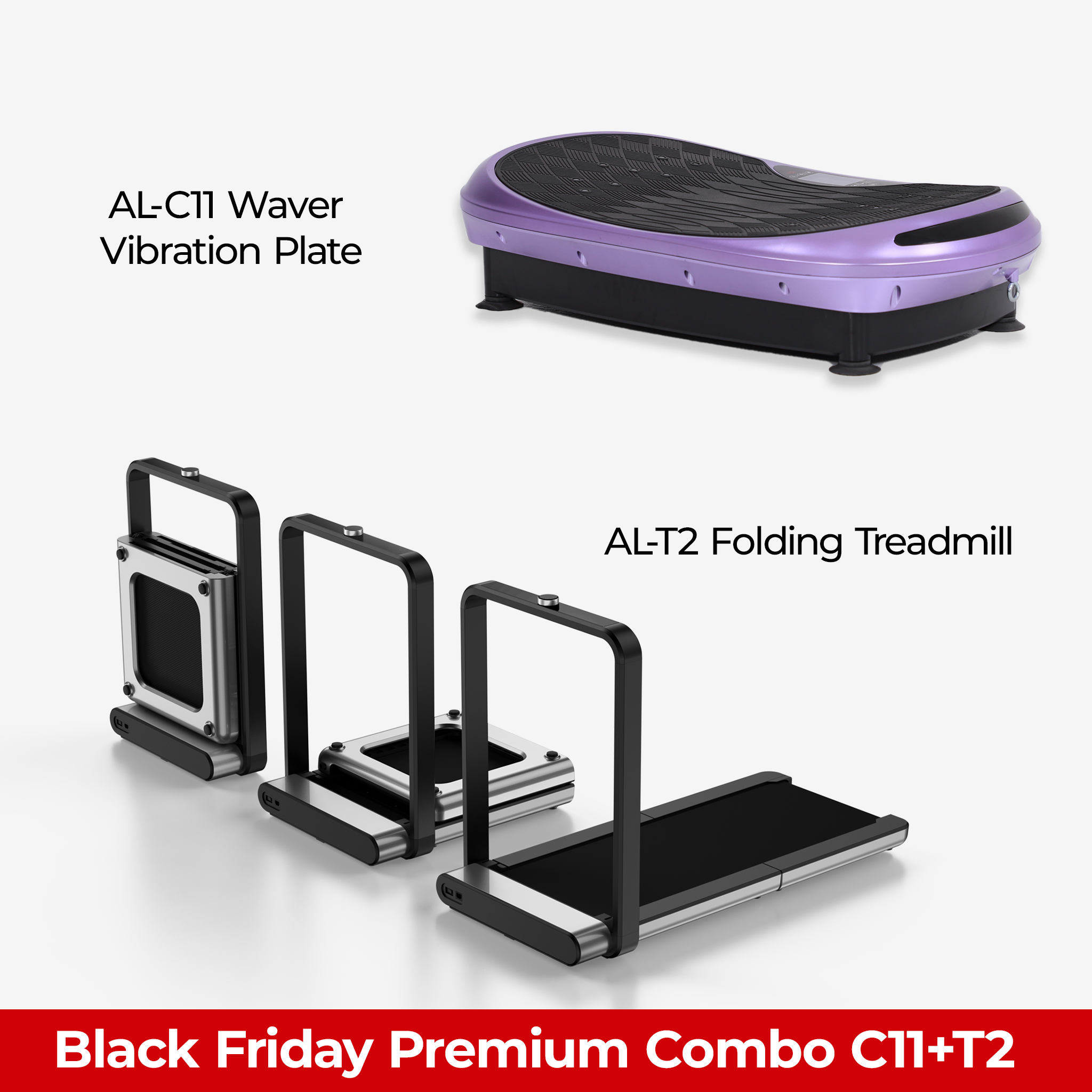 Black Friday Combo - Exercise Machine C11 + Folding Treadmill AL-T2